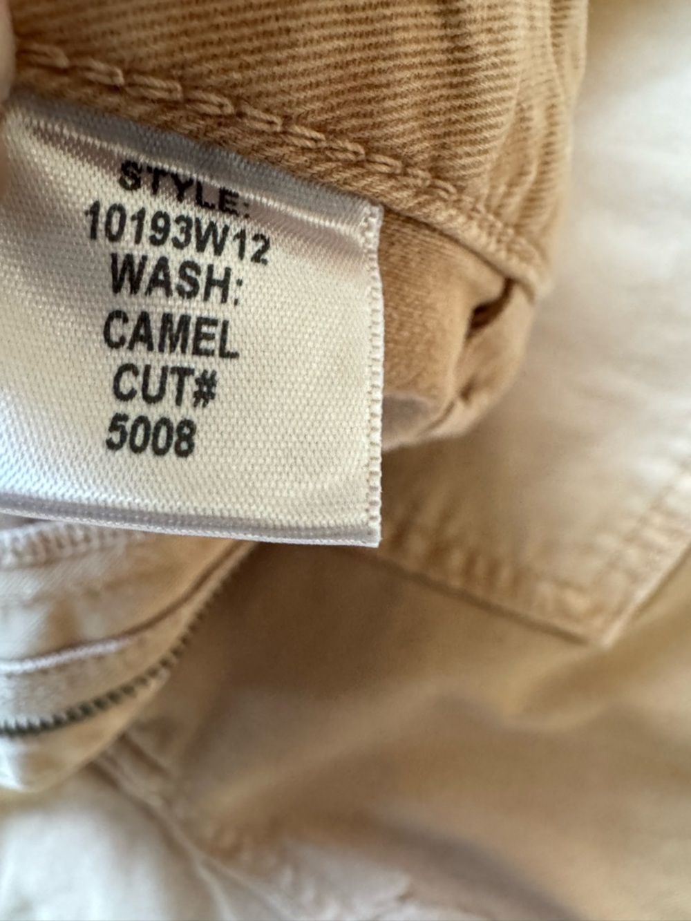 Nili Lotan Shon Mid-rise Cotton Stretch Twill Barrel Pant Camel SZ 2 - Picture 3 of 6